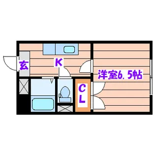 リーベンス黒松【2階】の間取り