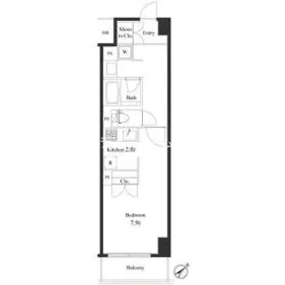 プライマル小石川【2階】の間取り