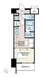 ベルファース西早稲田【5階】の間取り