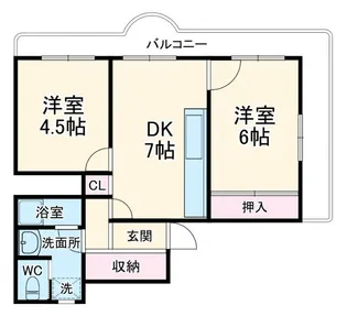 ソレイユ幕張【4階】の間取り