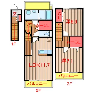 アルカディアIIの間取り