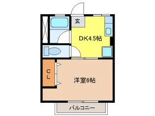 グリーンハイツ【2階】の間取り