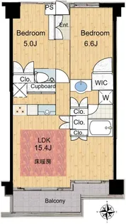 グローリオ目黒不動前【2階】の間取り