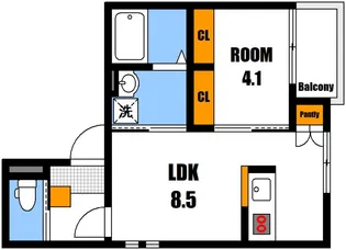 Felice古市【1階】の間取り