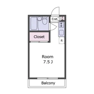 メゾン弦巻【1階】の間取り