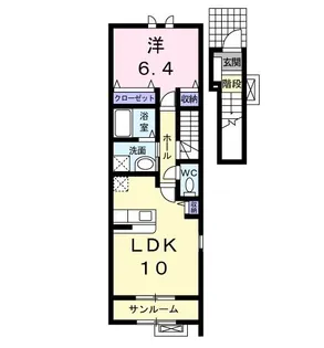 マーベラスガーデンハウス【2階】の間取り