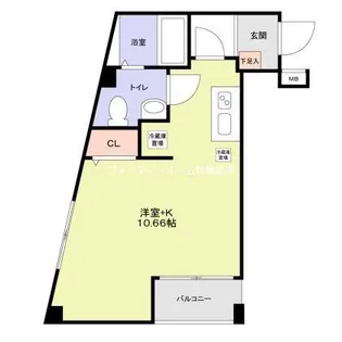 ラヴィエント三ノ輪パークサイド【3階】の間取り