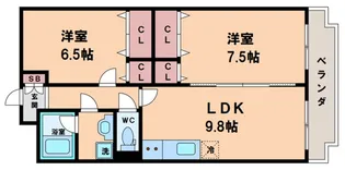 ピュアコート【1階】の間取り