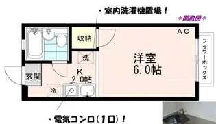 ファミールつつじヶ丘【1階】の間取り