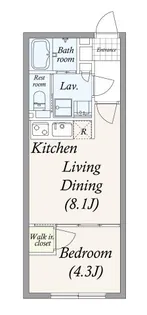 PASEO三軒茶屋II【2階】の間取り