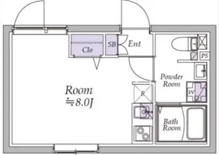 アトリオフラッツ西池袋【2階】の間取り