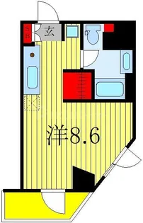 アートアパートメントインオオタカノモリ【5階】の間取り