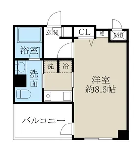 BUENA西堀通5番町【10階】の間取り
