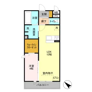 イルソーレ吉川美南 ヴェルデ【2階】の間取り