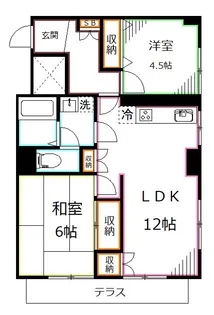 レジ東郷【1階】の間取り