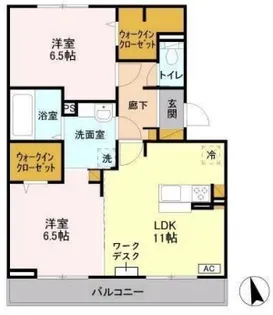 バリスサイトB【1階】の間取り