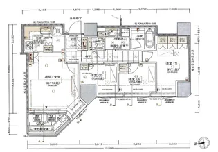 プラウドタワー白金台【34階】の間取り
