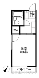 シティハイム大倉山【1階】の間取り
