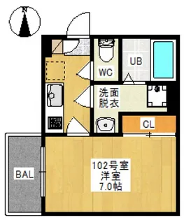 REGALEST 学南町【1階】の間取り