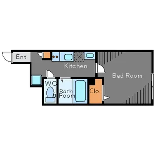 ミハス三軒茶屋II【1階】の間取り