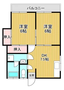 コーポ静【2階】の間取り