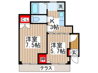ハイスクエア浦和【1階】の間取り