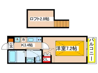 ヴィラ・ウエストヒルズ【2階】の間取り