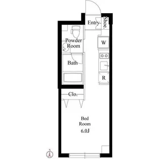 ミリアレジデンス品川中延【5階】の間取り
