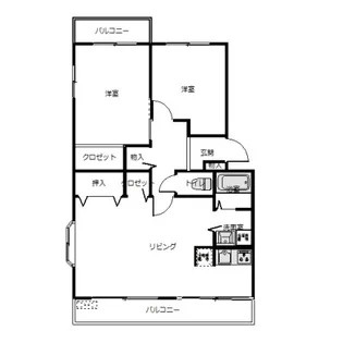 クレア牛久【3階】の間取り