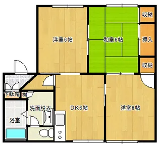 フレグランス小峯A棟【1階】の間取り