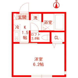 セレーノ田浦II【1階】の間取り