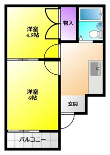 メロウレジデンス【1階】の間取り