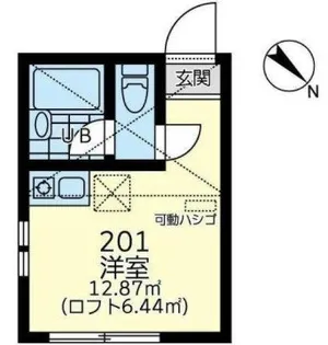 ユナイト・汐入ウィリアム・ウォーカー【2階】の間取り