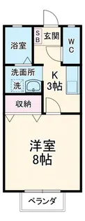 メゾンパークス【2階】の間取り