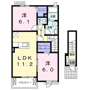 ニューサンリット I【2階】の間取り