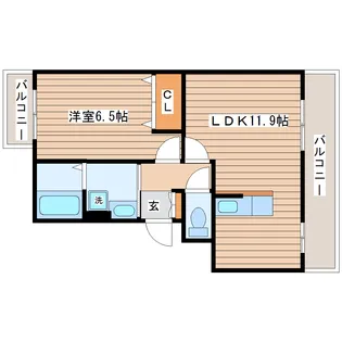 Hause.A.Dorf.ブラオ【1階】の間取り