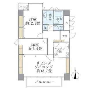 グラン・アクス麹町【5階】の間取り