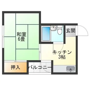 グレース岸里【2階】の間取り