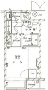 メイクスデザイン白金台【2階】の間取り