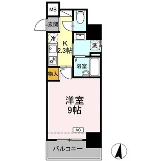 UTステージ横浜吉野町【10階】の間取り