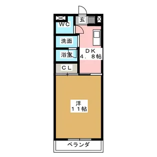 アソシエ【3階】の間取り