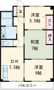 SINAJYURIME GREEN 西【1階】の間取り