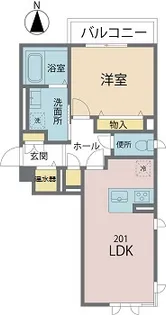 ヴィアソーレ【2階】の間取り