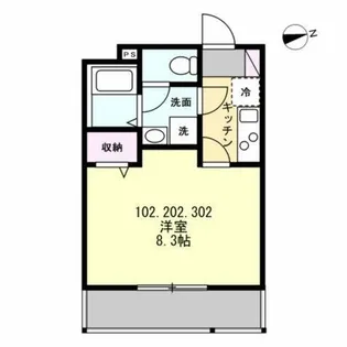 (仮称)長後Vアパート【1階】の間取り