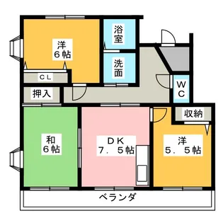 SUN GREEN ITO【1階】の間取り
