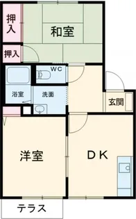 ケミカル・ワンB【1階】の間取り