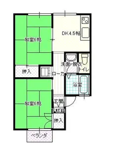 セジュール12オークス【2階】の間取り