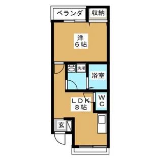 セントラル壱番館【1階】の間取り