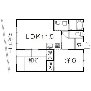 ホワイトヒル【1階】の間取り