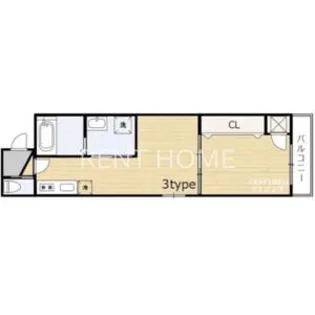 ルミエール長瀬II【3階】の間取り